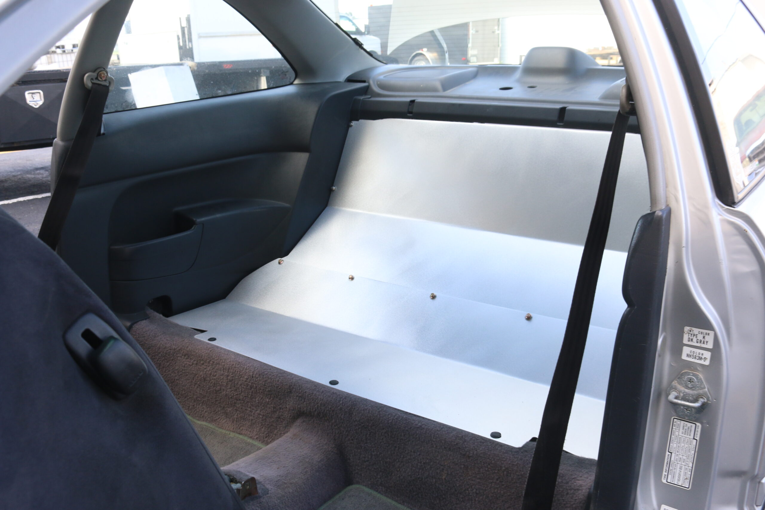 96 00 Civic Aluminum Rear Seat Delete