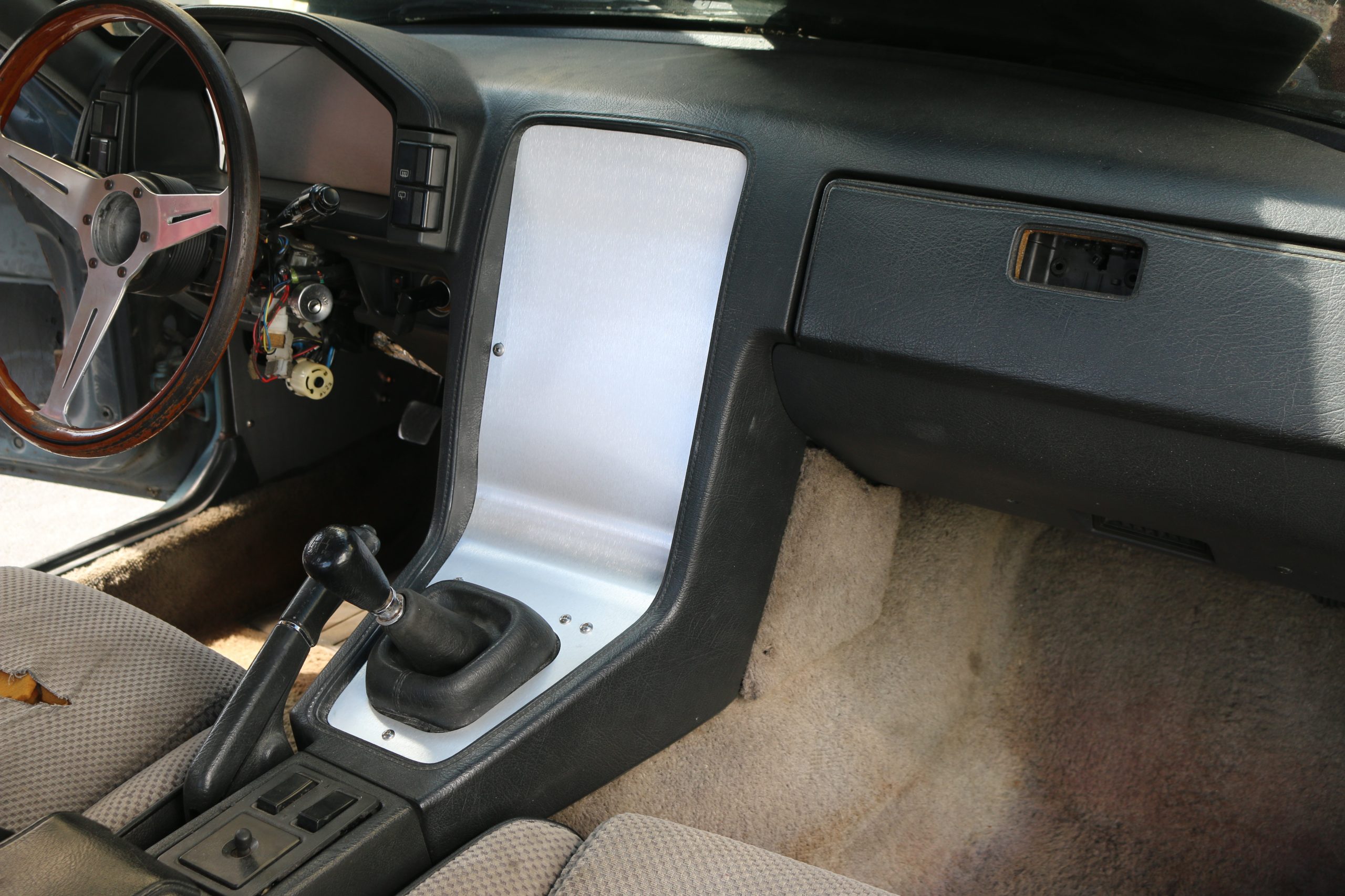 thumbnail image 2 of Double Din Radio Bezel For Mazda RX-7 FC (1989-1992 S5) – Black Plastic – Made In Japan 2 of 2